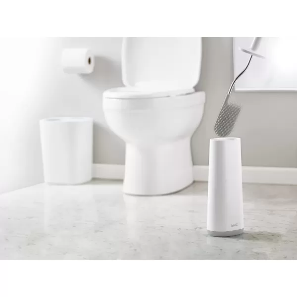 imageJoseph Joseph Flex Lite Steel Toilet Brush WhiteGreyWhite