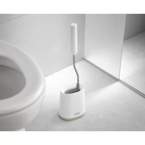 imageJoseph Joseph Flex Lite Steel Toilet Brush WhiteGreyWhite