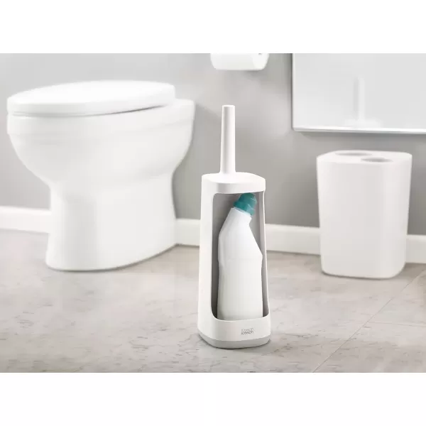 imageJoseph Joseph Flex Lite Steel Toilet Brush WhiteGreyWhite