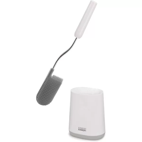 imageJoseph Joseph Flex Lite Steel Toilet Brush WhiteGreyWhite