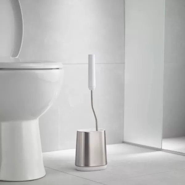 imageJoseph Joseph Flex Lite Steel Toilet Brush WhiteStainless Steel