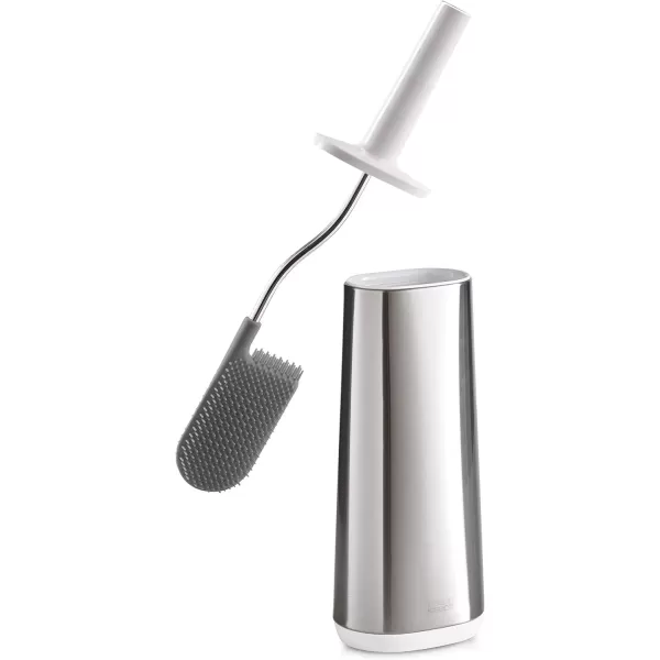 imageJoseph Joseph Flex Lite Steel Toilet Brush WhiteStainless Steel