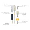 imageJoseph Joseph CleanTech 6Piece Cleaning Set with Extension Handle Includes Glass Cleaner wSqueegee Tile Scrubber Grout Brush Surface Cleaner and Duster with Telescopic Pole