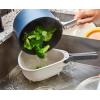imageJoseph Joseph Droplet Compact Colander with Folding Handles SpaceSaving Design EasyPour Corners for Draining Vegetables Pasta FruitsWhite
