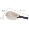 imageJoseph Joseph Droplet Compact Colander with Folding Handles SpaceSaving Design EasyPour Corners for Draining Vegetables Pasta FruitsWhite