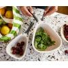 imageJoseph Joseph Droplet Compact Colander with Folding Handles SpaceSaving Design EasyPour Corners for Draining Vegetables Pasta FruitsWhite