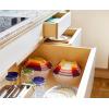 imageJoseph Joseph Nest Lock 8piece Plastic BPA Free Food Storage Container Set with Lockable Airtight Leakproof Lids  RedBlue