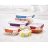 imageJoseph Joseph Nest Lock 8piece Plastic BPA Free Food Storage Container Set with Lockable Airtight Leakproof Lids  RedMultiColor