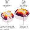 imageJoseph Joseph Nest Lock 8piece Plastic BPA Free Food Storage Container Set with Lockable Airtight Leakproof Lids  RedMulticolor