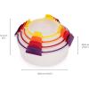 imageJoseph Joseph Nest Lock 8piece Plastic BPA Free Food Storage Container Set with Lockable Airtight Leakproof Lids  RedMulticolor