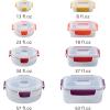 imageJoseph Joseph Nest Lock 8piece Plastic BPA Free Food Storage Container Set with Lockable Airtight Leakproof Lids  RedMulticolor