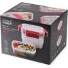 imageJoseph Joseph Nest Lock 8piece Plastic BPA Free Food Storage Container Set with Lockable Airtight Leakproof Lids  RedRed