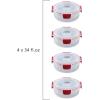 imageJoseph Joseph Nest Lock 8piece Plastic BPA Free Food Storage Container Set with Lockable Airtight Leakproof Lids  RedRed