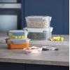 imageJoseph Joseph Nest Lock 8piece Plastic BPA Free Food Storage Container Set with Lockable Airtight Leakproof Lids  RedSky