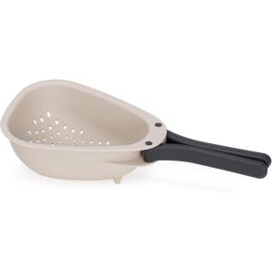 imageJoseph Joseph Droplet Compact Colander with Folding Handles SpaceSaving Design EasyPour Corners for Draining Vegetables Pasta FruitsWhite