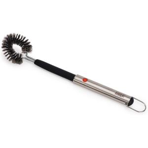 imageJoseph Joseph GrillOut Stainless Steel BBQ Tongs Precision Grip Retractable for Compact Storage EasycleanCleaning Brush