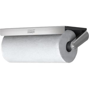 imageJoseph Joseph RollGrip Under Cabinet Paper Towel Kitchen Roll Holder SpaceSaving Fits up to 55quot Diameter Rolls