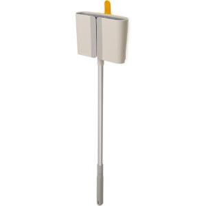 imageJoseph Joseph CleanTech WallMounted Adjustable Long Handle Broom Sweeper with DustShield Storage Indoor Sweeping Floor Brush with Soft BristlesBroom