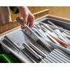 imageJoseph Joseph DrawerStore Expanding Tiered Flatware Cutlery Tray with Knife Organizer Expandable InDrawer SpaceSaving Kitchen Storage Recycled Plastic