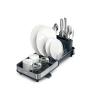 imageJoseph Joseph Extend Slim Steel Expandable Dish Drying Rack with Removable Cutlery Holder and Swivel Draining Spout Compact Design Grey