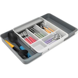 imageJoseph Joseph DrawerStore Expanding Flatware Cutlery Organizer Expandable Utensil Tray for Kitchen Drawer Recycled Plastic