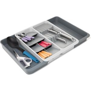 imageJoseph Joseph DrawerStore Expanding Tiered Flatware Cutlery Tray with Knife Organizer Expandable InDrawer SpaceSaving Kitchen Storage Recycled Plastic
