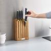 imageJoseph Joseph Elevate  6Piece Japanese StainlessSteel Kitchen Knife Set with Slimline Bamboo Block
