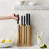 imageJoseph Joseph Elevate  6Piece Japanese StainlessSteel Kitchen Knife Set with Slimline Bamboo Block