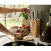 imageJoseph Joseph Elevate Kitchen Knives 5Piece Set Japanese Stainless Steel Slimline Bamboo Knife Block
