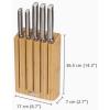 imageJoseph Joseph Elevate Kitchen Knives 5Piece Set Japanese Stainless Steel Slimline Bamboo Knife Block