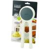 imageJoseph Joseph Helix Garlic Press Mincer Ergonomic TwistAction Hand Juicer Stainless Steel Green OneSizeWhite