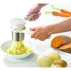 imageJoseph Joseph Helix Garlic Press Mincer Ergonomic TwistAction Hand Juicer Stainless Steel Green OneSizeWhite