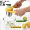 imageJoseph Joseph Helix Garlic Press Mincer Ergonomic TwistAction Hand Juicer Stainless Steel Green OneSizeYellow