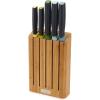 imageJoseph Joseph Elevate  6Piece Japanese StainlessSteel Kitchen Knife Set with Slimline Bamboo Block