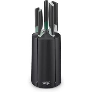 imageJoseph Joseph 10527 Elevate Knives Carousel Knife Set with Rotating Storage Stand 6piece Black updatedGreen