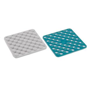 imageJoseph Joseph Duo SpotOn Set of 2 Silicone Trivets Heat Resistant Table mats for hot pots and Pans BlueWhite