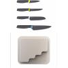 imageJoseph Joseph DoorStore Knives Elevate Set with Knife Block 3M Adhesive Wall and Cabinet Door Mount 5piece Opal