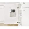 imageJoseph Joseph DoorStore Knives Elevate Set with Knife Block 3M Adhesive Wall and Cabinet Door Mount 5piece Opal