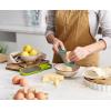 imageJoseph Joseph Duo 2Piece Kitchen Grater Set Vegetable Cheese Coarse and Fine Grater Citrus Zester OpalGreen