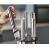 imageJoseph Joseph Elevate  Steel Knives Carousel 5Piece Set with Rotating StainlessSteel Knife Block Japanese StainlessSteel Blades FingerprintProof Coating and NonSlip Base Kitchen Accessories