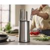 imageJoseph Joseph Elevate  Steel Knives Carousel 5Piece Set with Rotating StainlessSteel Knife Block Japanese StainlessSteel Blades FingerprintProof Coating and NonSlip Base Kitchen Accessories
