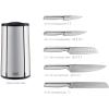 imageJoseph Joseph Elevate  Steel Knives Carousel 5Piece Set with Rotating StainlessSteel Knife Block Japanese StainlessSteel Blades FingerprintProof Coating and NonSlip Base Kitchen Accessories