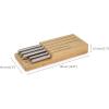 imageJoseph Joseph Elevate Kitchen Knives 5piece Japanesse Stainless Steel knife set in drawer Bamboo Block organizer tray