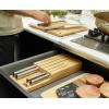 imageJoseph Joseph Elevate Kitchen Knives 5piece Japanesse Stainless Steel knife set in drawer Bamboo Block organizer tray