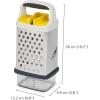 imageJoseph Joseph MultiGrip Box Grater with Precision food grip Stainless Steel blades for grating and slicing nonslip base Dishwasher safe