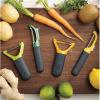 imageJoseph Joseph MultiPeel Straight Peeler Easy Grip Handles Stainless Steel Blade for Kitchen Vegetable Fruit Green1 EA