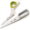 imageJoseph Joseph PowerGrip Kitchen Shears Scissors with Thumb Grip and Herb Stripper Separates for Cleaning Japanese StainlessSteel WhiteGreen