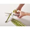 imageJoseph Joseph PowerGrip Kitchen Shears Scissors with Thumb Grip and Herb Stripper Separates for Cleaning Japanese StainlessSteel WhiteGreen