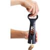 imageJoseph Joseph BarStar 3in1 Corkscrew Bottle opener ampamp foil cutter Space Saving design Gray