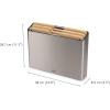 imageJoseph Joseph Folio Icon  4 piece food specific nonslip colorcoded Cutting Board Set with Storage Case Regular MulticolorBambooStainless Steel